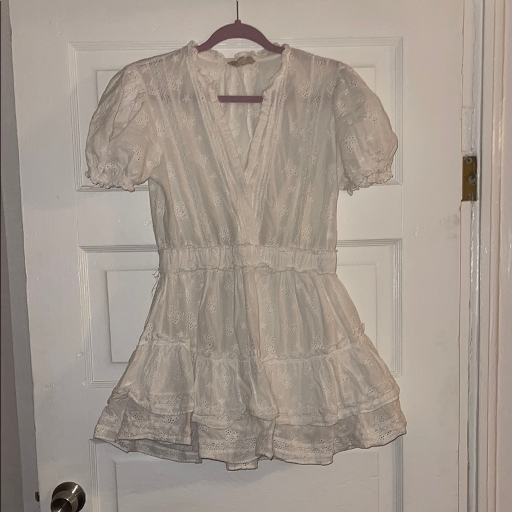 MARBLE White Eyelet Lace Dress